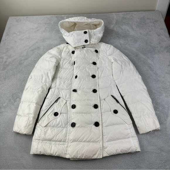 Burberry Brit Women's Size Small 80% Mallard Duck Feathers Puffer Jacket Winter - Picture 1 of 16